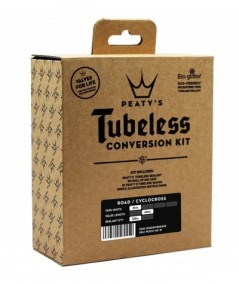 Kit Conversion Tubeless Bicicleta Ruta Peatys 21mm Valvulas